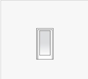 Single panel sliding configuration